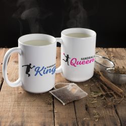 Handball King and Queen páros bögre